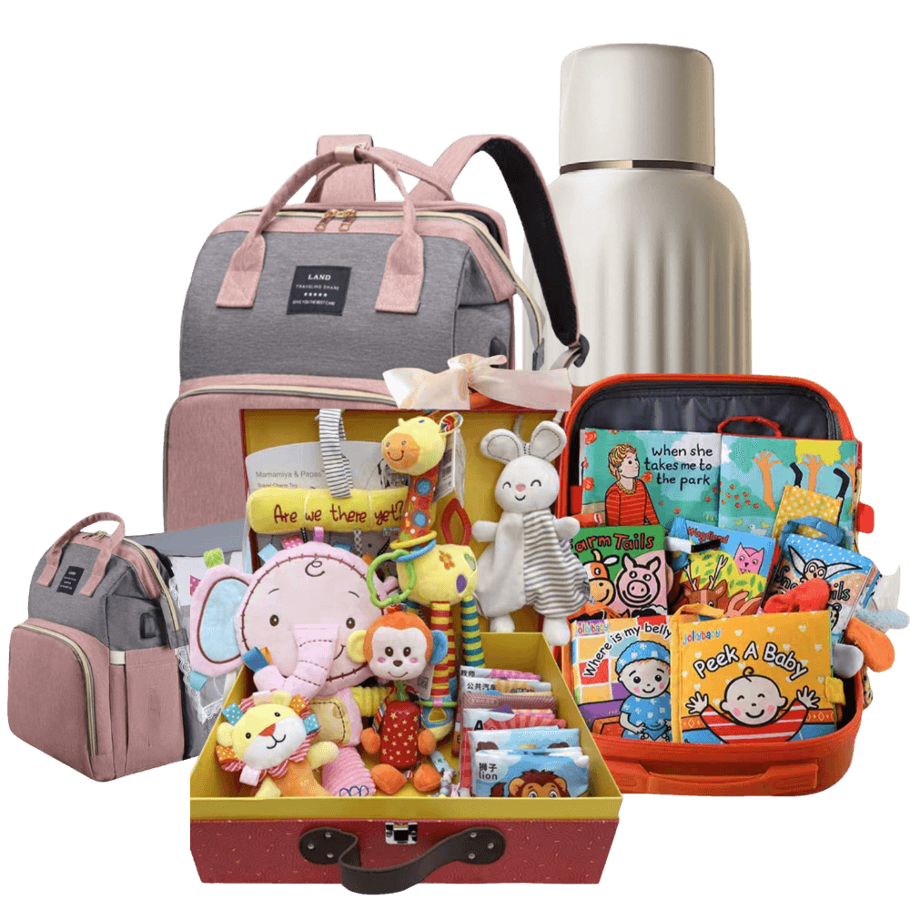 Happy family with newborn baby